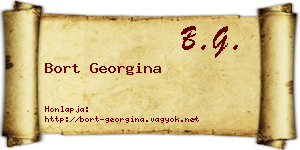 Bort Georgina névjegykártya